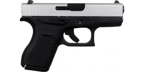 GLOCK 42 SHIMMERING ALUMINUM SLIDE 380 AUTO 3.26'' 6-RD SEMI-AUTO PISTOL