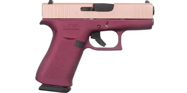 GLOCK 43X BLACK CHERRY ROSE GOLD 9MM 3.41'' 10-RD SEMI-AUTO PISTOL