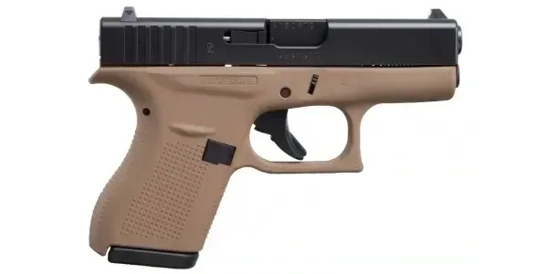 GLOCK G42 380 AUTO 3.26'' 6-RD DAVIDSON'S DARK EARTH PISTOL