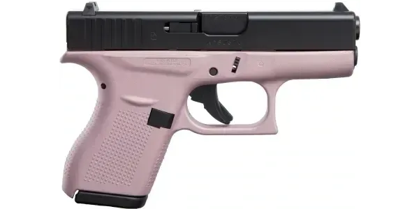 GLOCK G42 380 AUTO 3.26'' 6-RD PINK & ELITE BLACK PISTOL