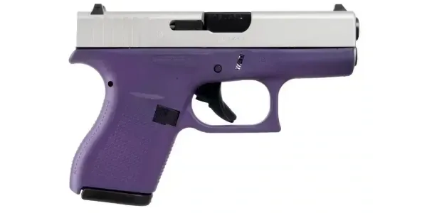 GLOCK G42 380 AUTO 3.26'' 6-RD PURPLE & ALUMINUM PISTOL