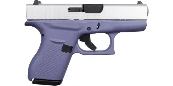 GLOCK G42 ORCHID SATIN ALUMINUM 380 AUTO 3.26'' 6-RD SEMI-AUTO PISTOL