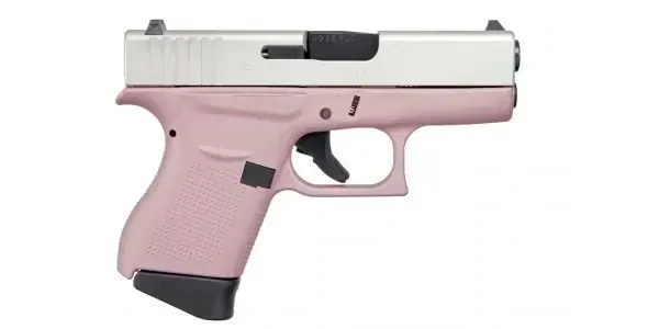GLOCK G43 USA 9MM 3.4'' 6-RD PINK & ALUMINUM PISTOL