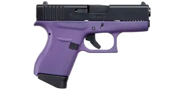 GLOCK G43 USA 9MM 3.4'' 6-RD PURPLE & ELITE BLACK PISTOL