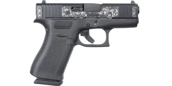 GLOCK G43X ENGRAVED 9MM 3.41'' 10-RD SEMI-AUTO PISTOL