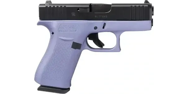 GLOCK G43X USA 9MM 3.4'' 10-RD CRUSHED ORCHID & ELITE BLACK PISTOL