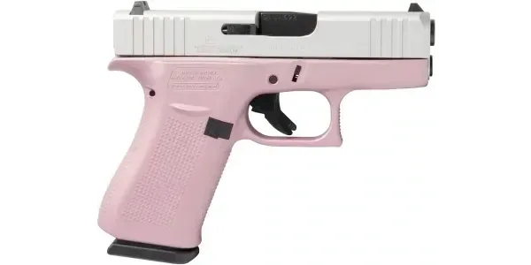 GLOCK G43X USA 9MM 3.4'' 10-RD PINK CHAMPAGNE & ALUMINUM PISTOL