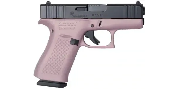 GLOCK G43X USA 9MM 3.4'' 10-RD PINK CHAMPAGNE & ELITE BLACK PISTOL