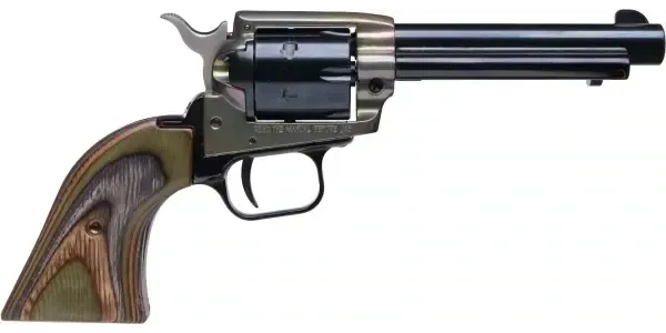 HERITAGE ROUGH RIDER 22 LR/22 WMR 4.75" 6-RD REVOLVER