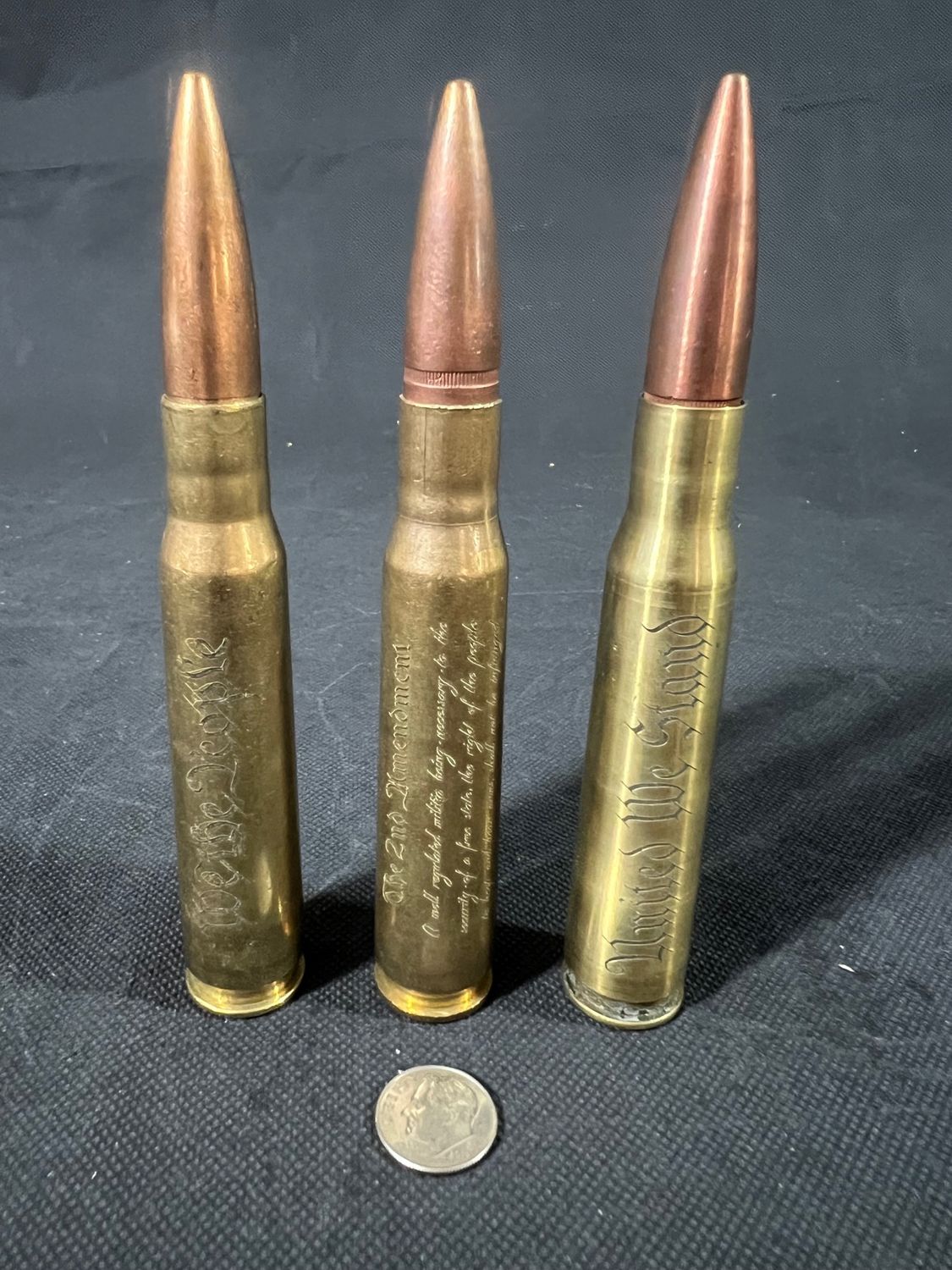 Laser Engraved 50 Cal Dummy Round