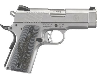 RUGER SR1911 OFFICER 45 AUTO 3.6" 7-RD PISTOL