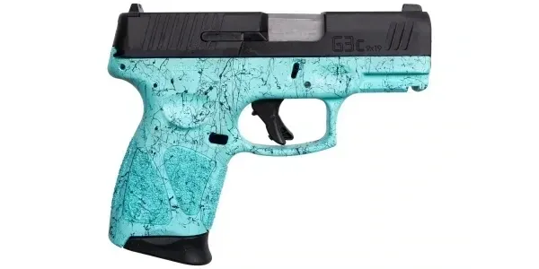 TAURUS G3C CYAN WITH BLACK SPLATTER 9MM 3.2'' 12-RD SEMI-AUTO PISTOL