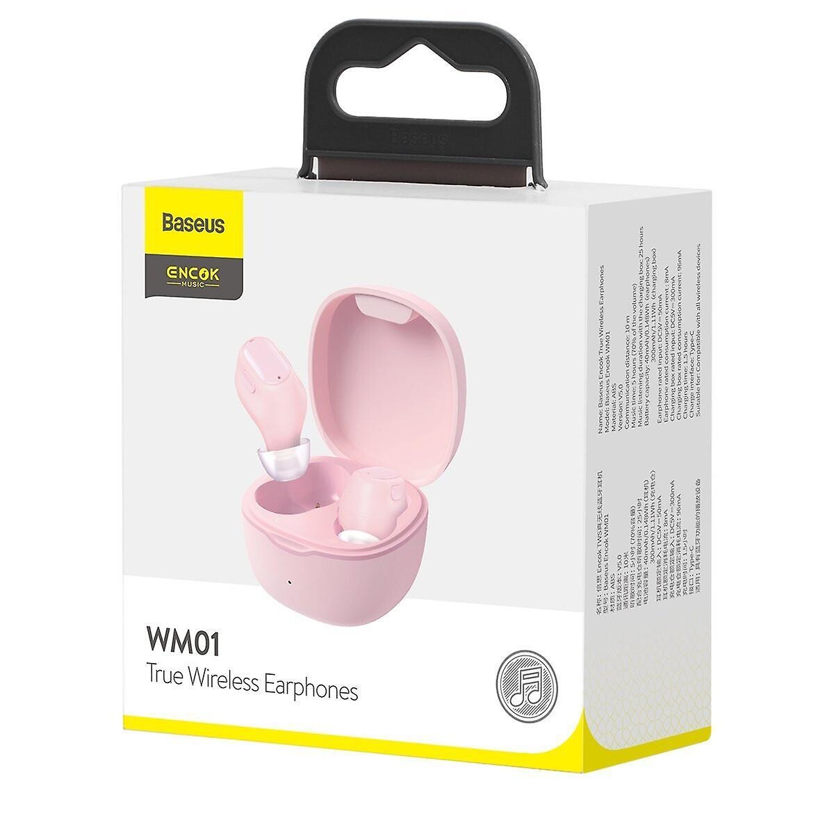 Baseus Encok WM-01 BT Auriculares ROSA