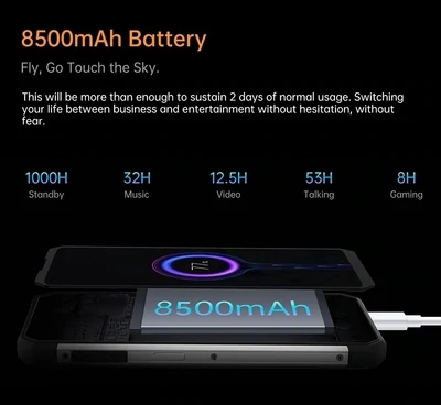 Oukitel Super Reforzado Movil 256GB+12GB Ram