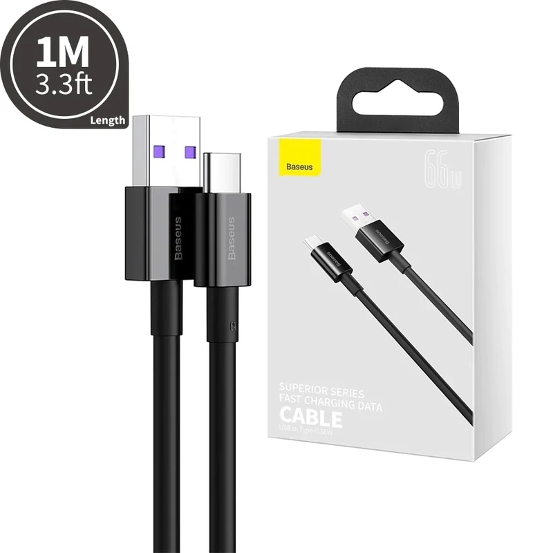 Baseus Cable Datos Tiopo C 66w 1m