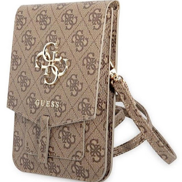 GUESS bandolera LOGO MARRON