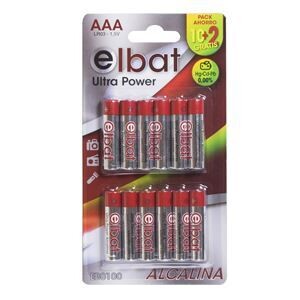 PACK 12 PCS PILAS ALCALINAS LR03/AAA ELBAT