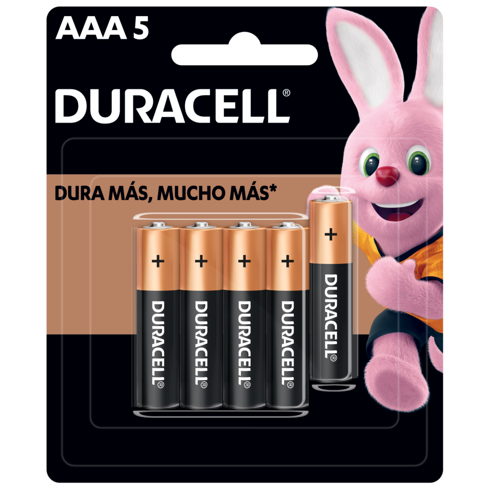PILAS ALKALINAS AAA PACK DE 4 DURACELL