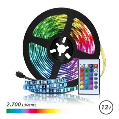 TIRA DE LED 12V 5 METROS RGB ELBAT