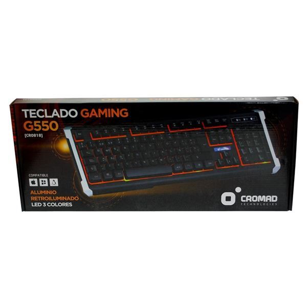 TECLADO GAMING G550 ALUMINIO + LED
