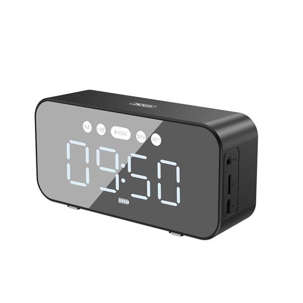 XO Altavoz BT Mirror Clock F41 Negro