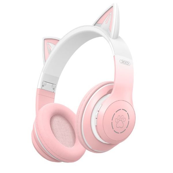 XO AURICULARES DIADEMA BE38 BLUETOOTH CATS ROSA