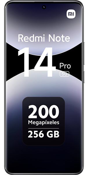 Xiaomi Redmi Note 14 Pro 5G, Negro medianoche, 256 GB, 8 GB RAM