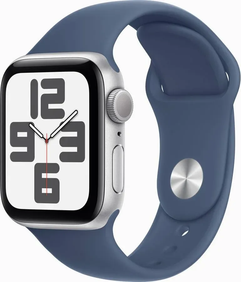 Apple Watch SE 2ª Gen (2024) GPS 40mm starlight/ azul Aluminium S/M (MXE73QF/A