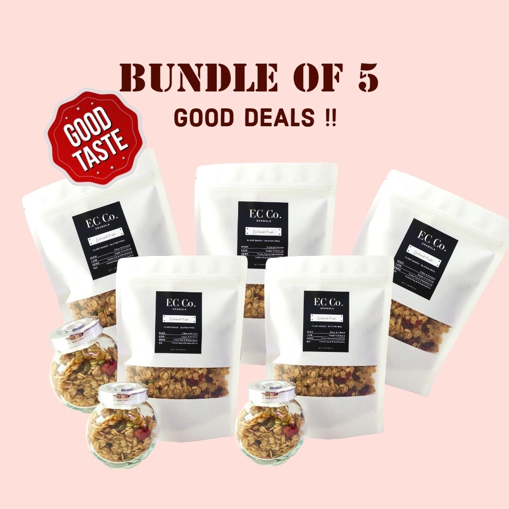 EC Food Granola Bundle of 5 - Get 15% OFF (Good Deals)