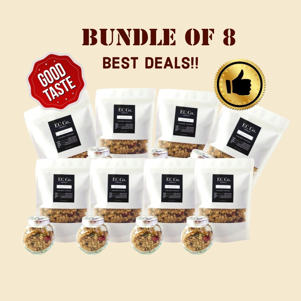EC Food Granola Bundle of 8 - Get 20% OFF For All Flavours