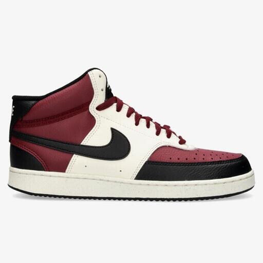 Nike court vision mid dark red