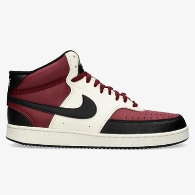 Nike court vision mid dark red