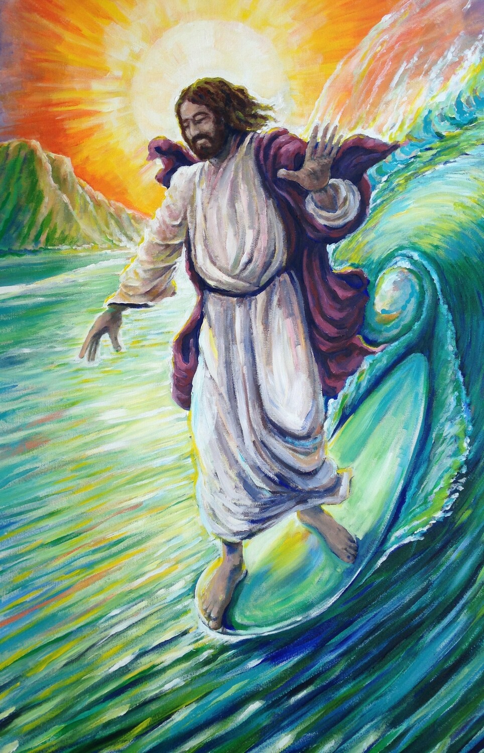 Surfing Jesus