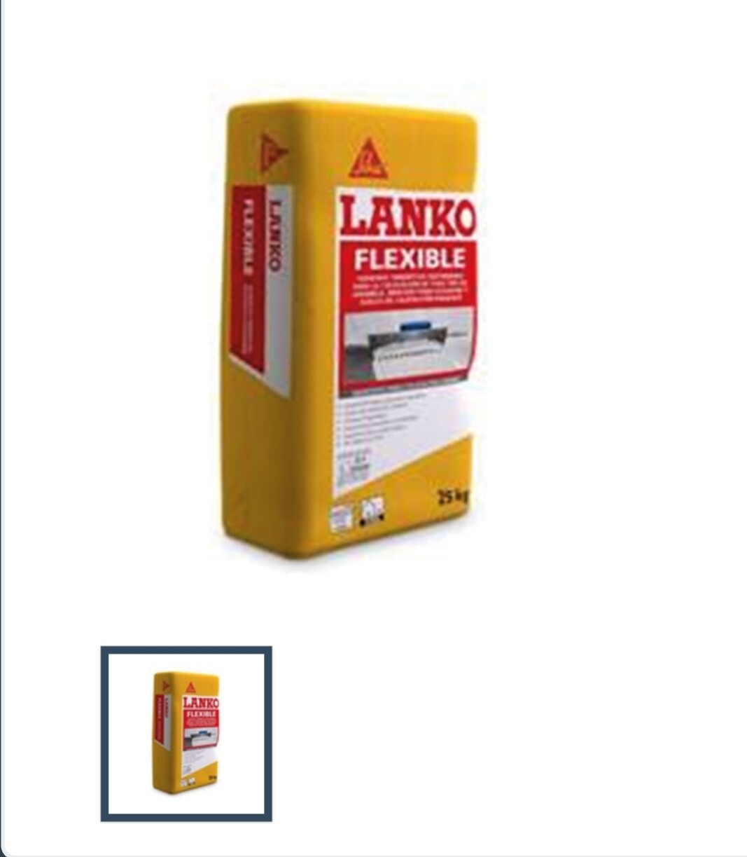 CEMENTO COLA FLEXIBLE LANKO SIKA 25KG BL