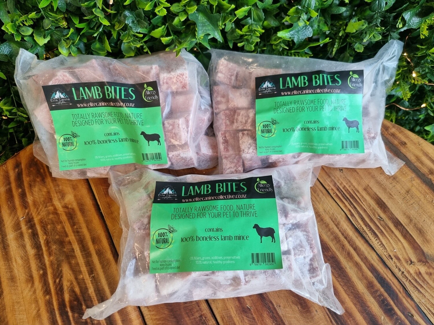 Raw Lamb Boneless Bites 1kg