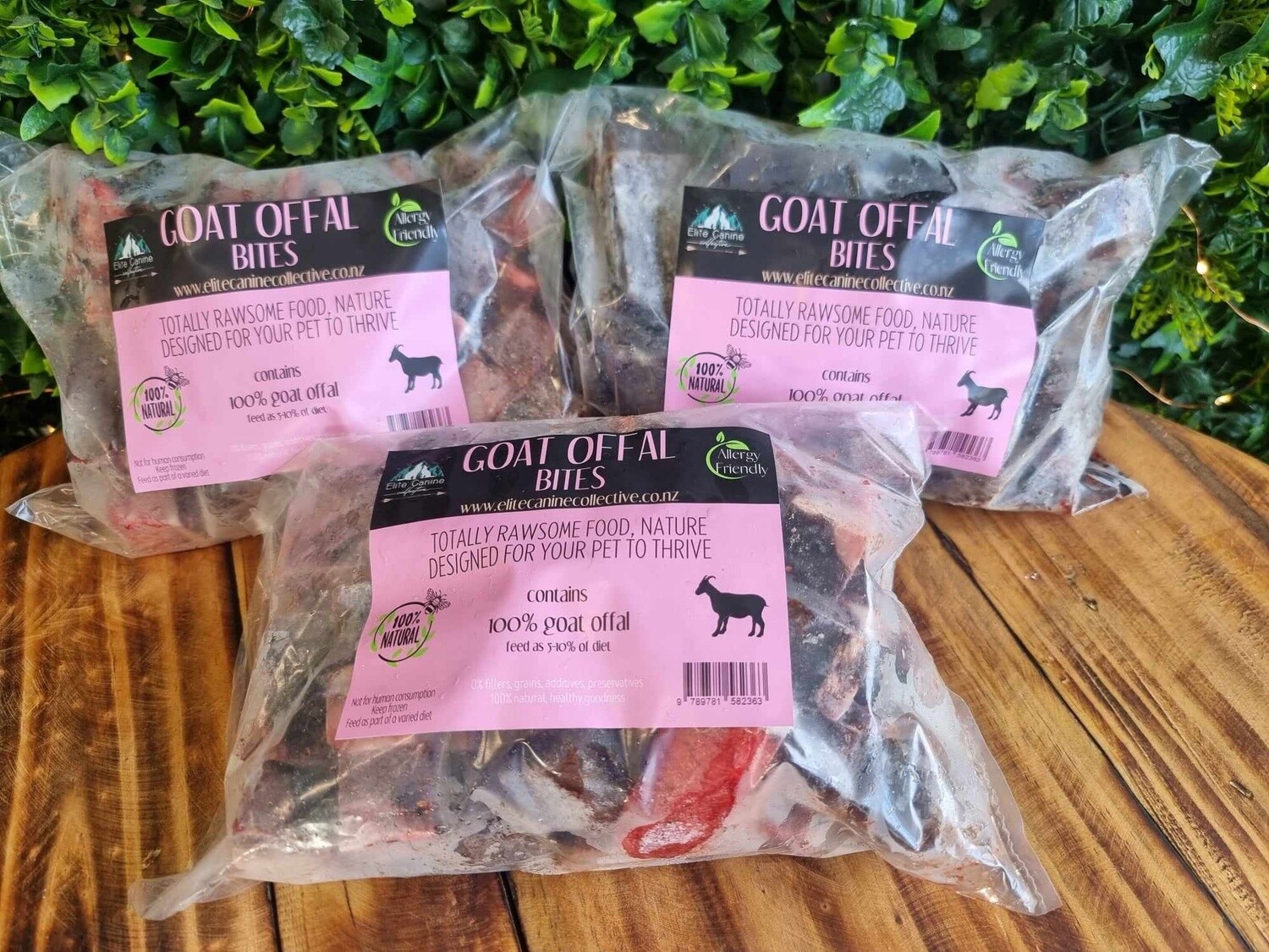 Raw Goat Offal Bites 1kg