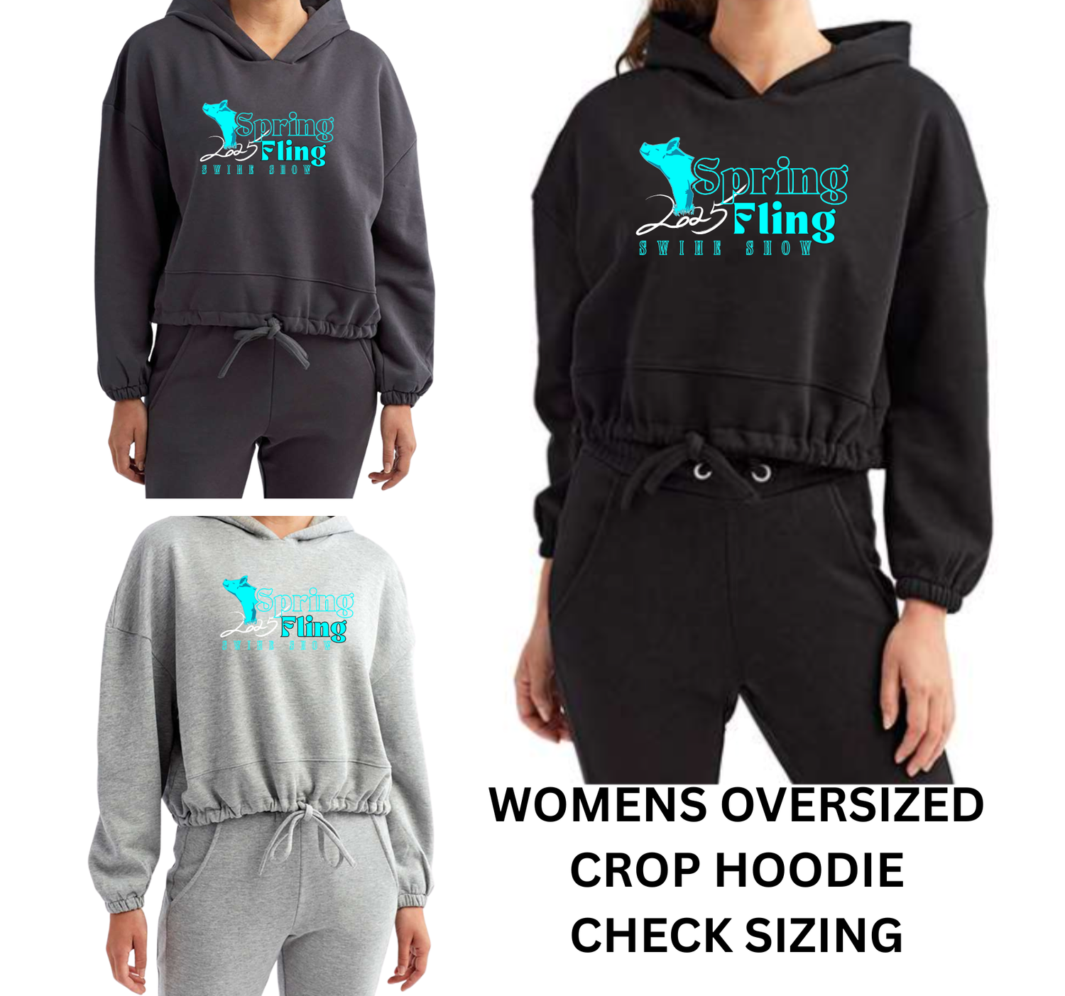 Spring Fling TriDri - Women&#39;s Cropped Maria Hoodie    ONLY AVAILABLE TO ORDER ONLINE