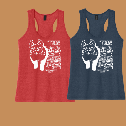 2025 Patriot Jackpot Pig Show Tank Top- no sponsor back