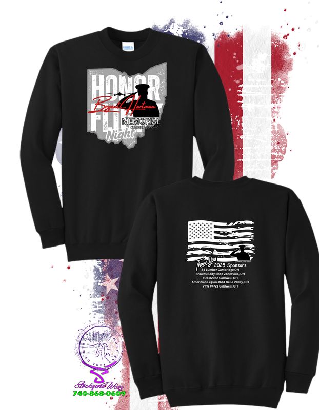 Honor Flight Night Crew Sweatshirt Gildan. (only Sold Preorder)