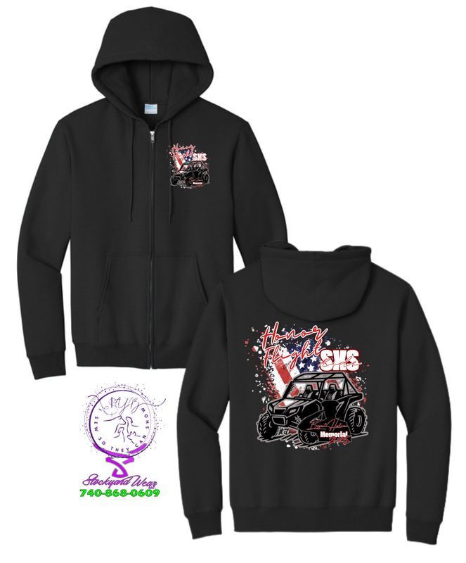Honor Flight SXS RIDE Full Zip Hooded Jacket Gildan (only Sold Preorder)