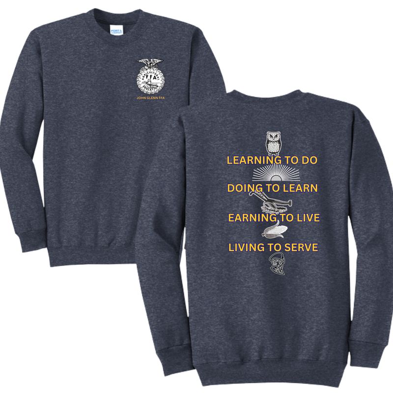 John Glenn FFA Crewneck Sweatshirt John Glenn FFA Crewneck Sweatshirt