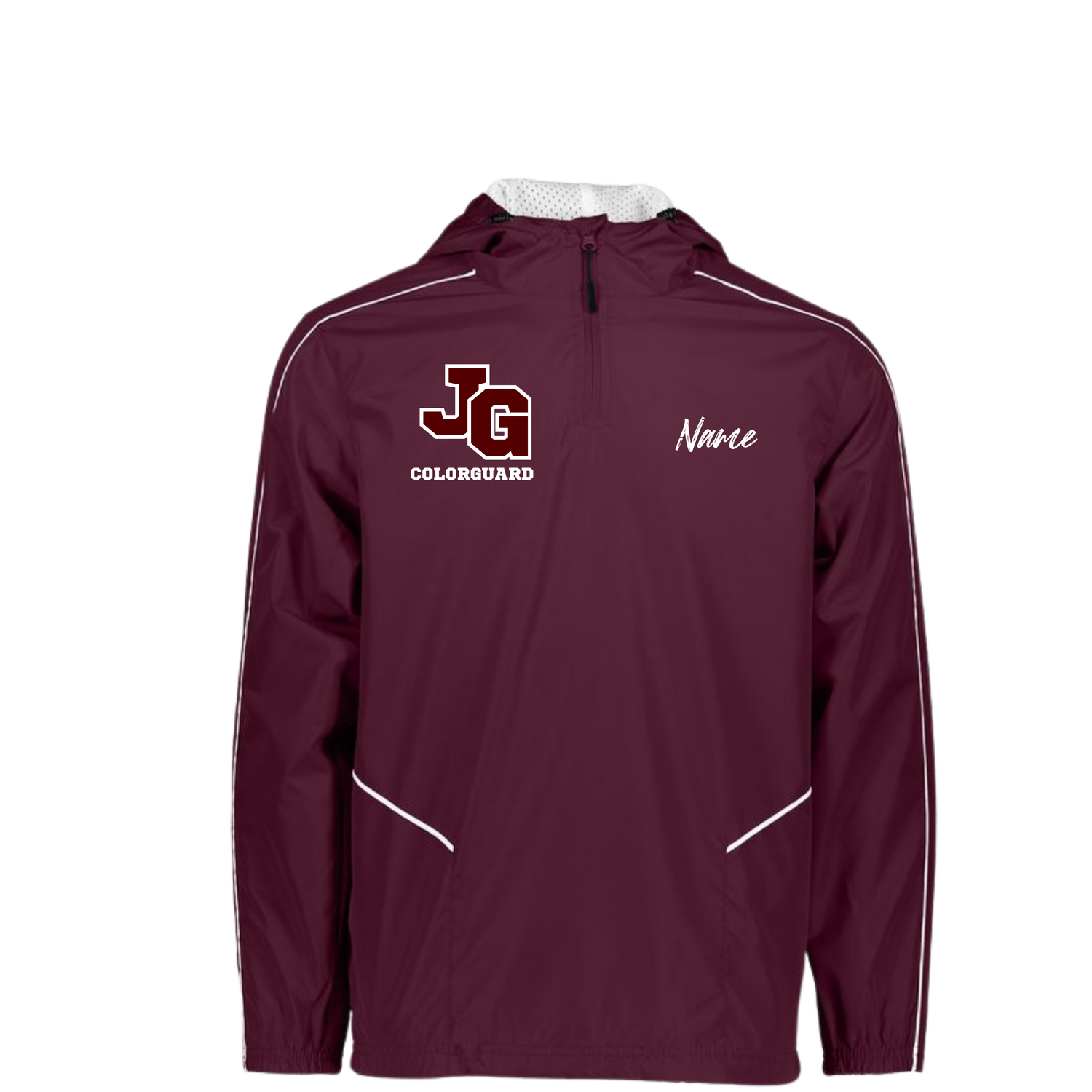 JG Color Guard 1/4 zip hooded
