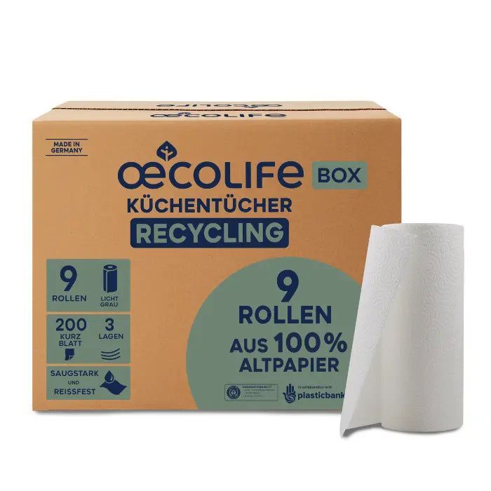 oecolife 9 rollen à 200 vellen papieren
