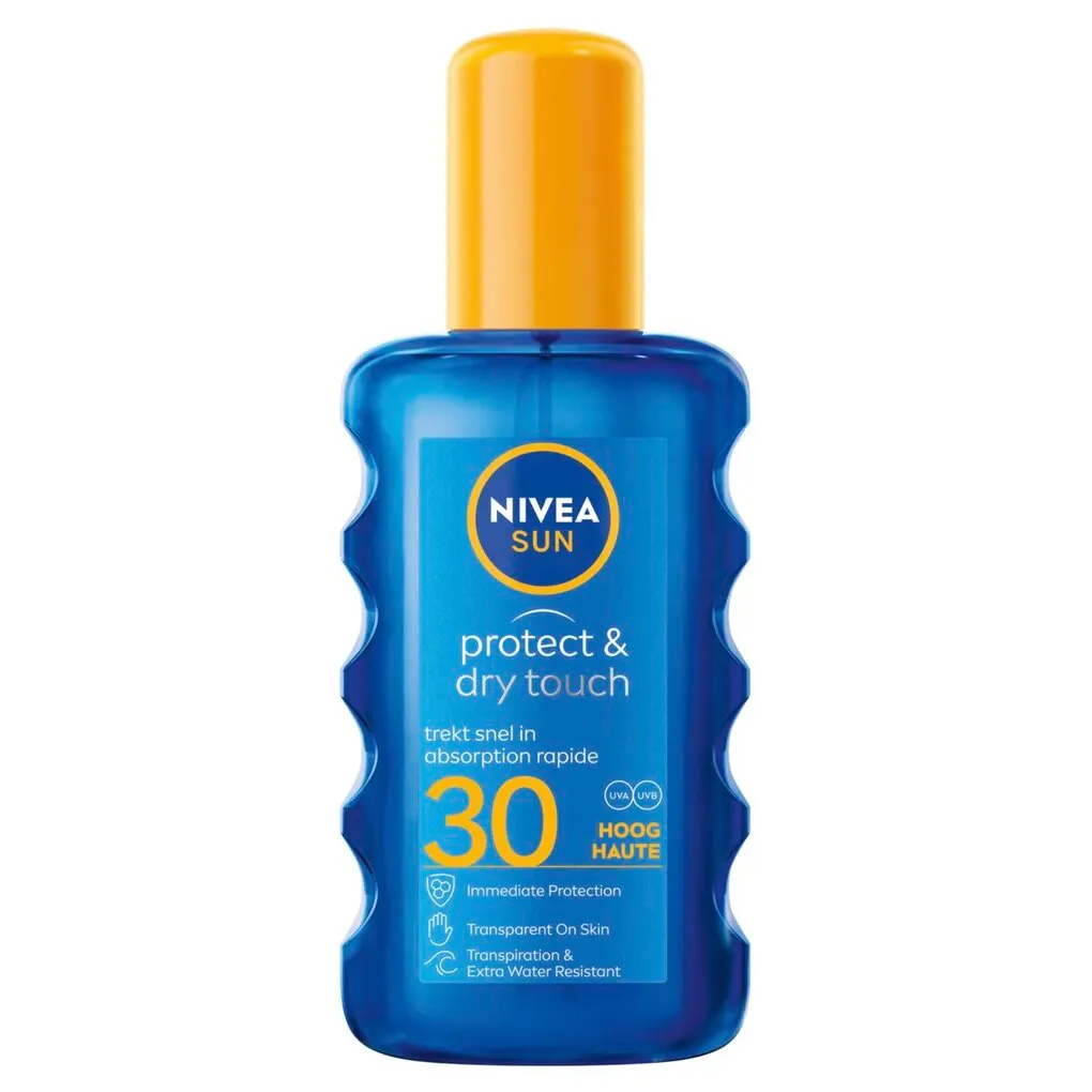 NIVEA Sun Protect & Dry Touch SPF30 Transparante Zonnebrandspray NIVEA Sun Protect & Dry Touch SPF30 Transparante Zonnebrandspray