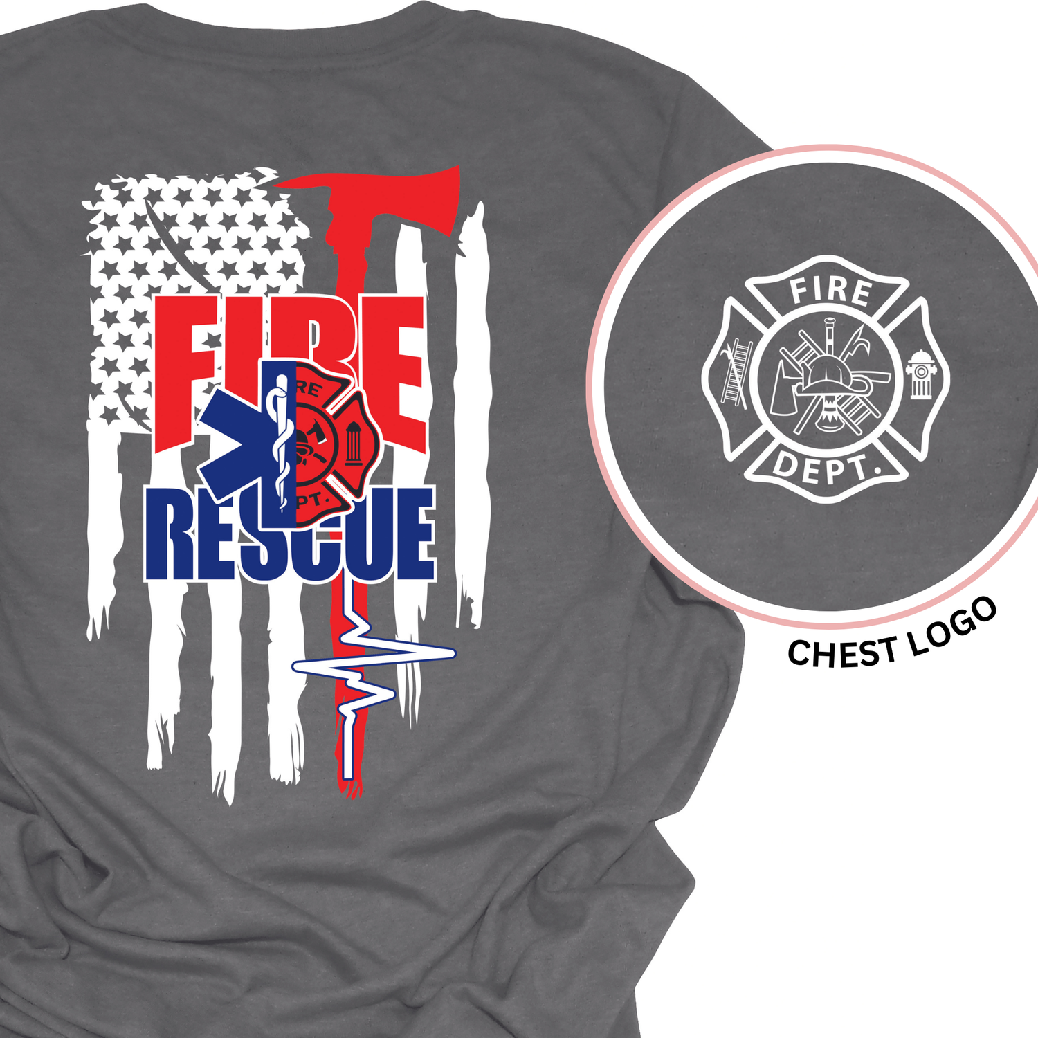 FIRE RESCUE - FIRE DEPARTMENT SHIRT