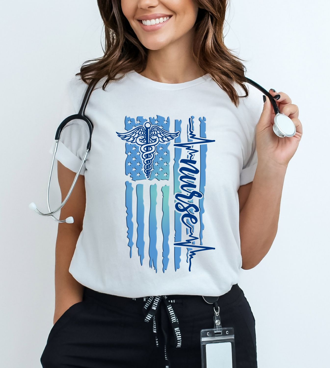 NURSE FLAG SHIRT
