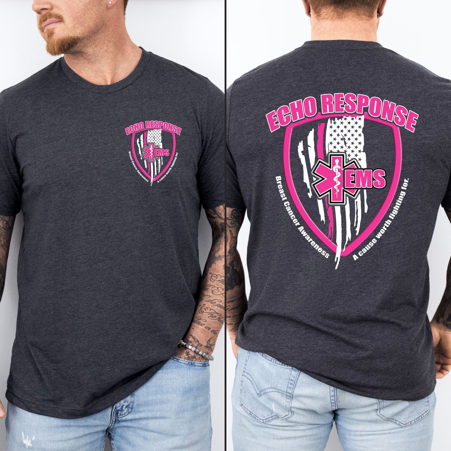 2024 ECHO RESPONSE EMS supports BREAST CANCER AWARENESS SHIRT