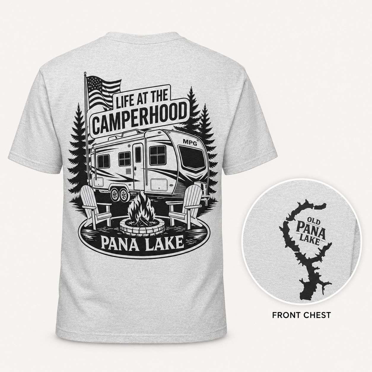 OLD PANA LAKE - LIFE AT CAMPERHOOD SHIRT