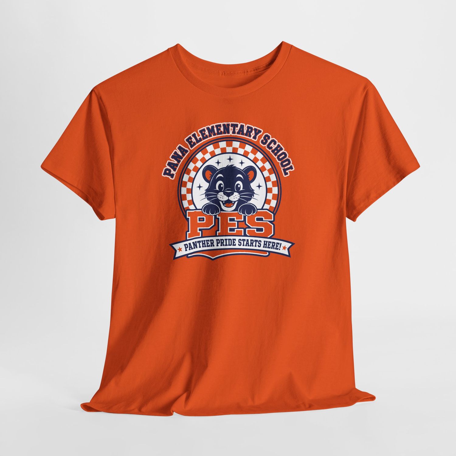 PANA ELEMENTARY -PES  PANTHER PRIDE STARTS HERE SHIRT