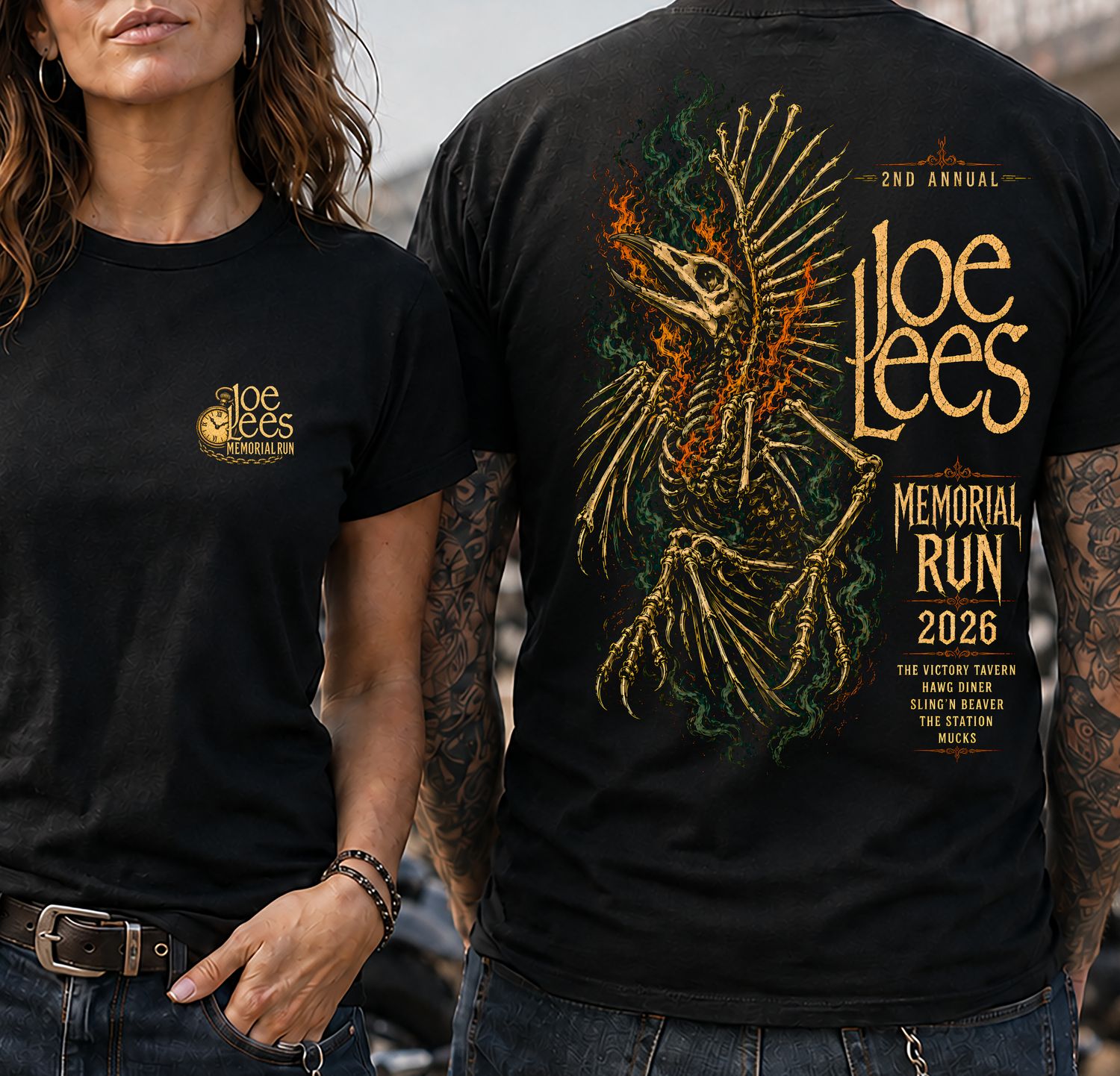 2ND ANNUAL JOE LEES MEMORIAL RUN FUNDRAISER SHIRT